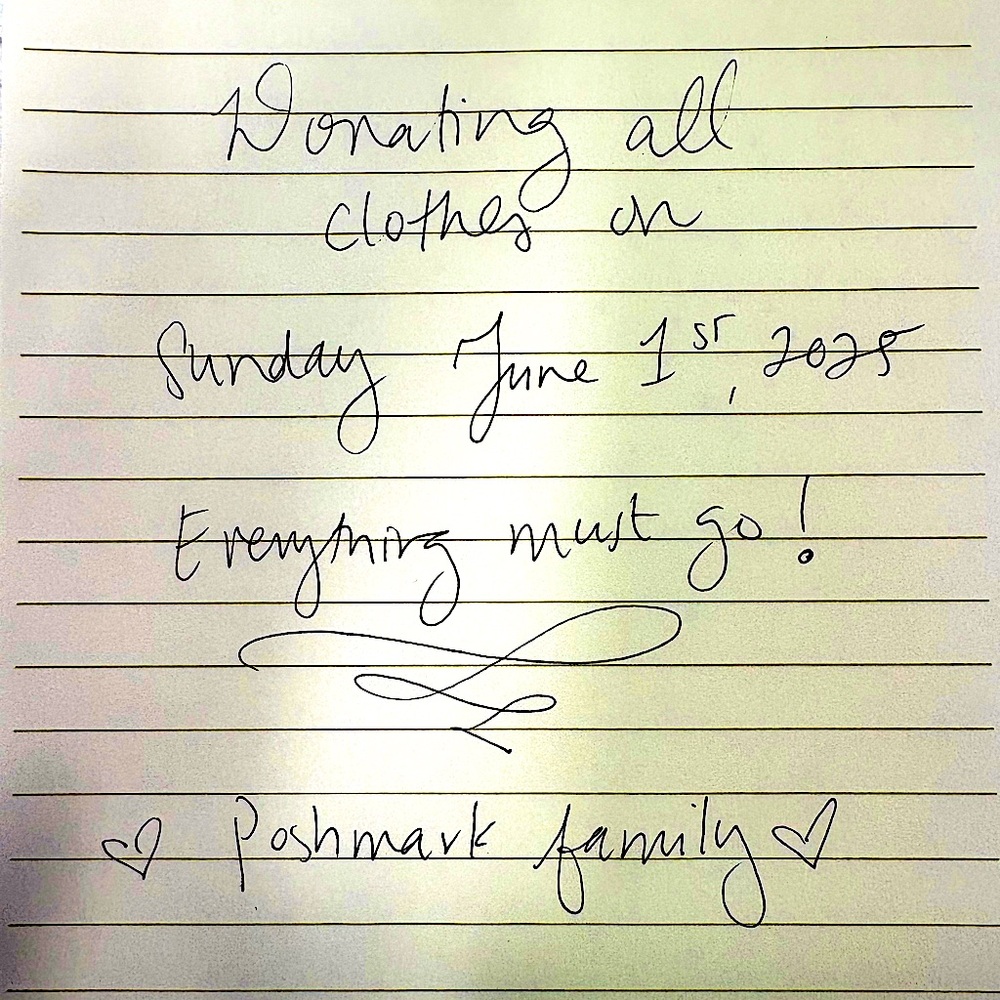 Donating all clothes by the end of the week Sunday 6/8 before I move ❤️